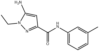 5-amino-1-ethyl-N-(3-methylphenyl)-1H-pyrazole-3-carboxamide Structure