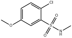 Benzenesulfonamide, 2-chloro-5-methoxy-N-methyl- 구조식 이미지