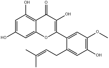 6'-Prenylisorhamnetin 구조식 이미지