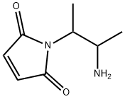 1H-Pyrrole-2,5-dione, 1-(2-amino-1-methylpropyl)- Structure