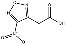 1,2,5-Oxadiazole-3-acetic acid, 4-nitro- Structure