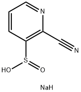 3-Pyridinesulfinic acid, 2-cyano-, sodium salt (1:1) Structure