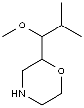 Morpholine, 2-(1-methoxy-2-methylpropyl)- 구조식 이미지