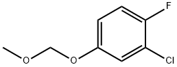 Benzene, 2-chloro-1-fluoro-4-(methoxymethoxy)- Structure