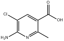 6-Amino-5-chloro-2-methyl-nicotinic acid Structure