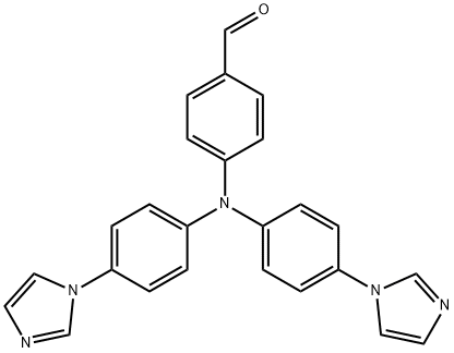 4-(bis(4-(1H-imidazol-1-yl)phenyl)amino)benzaldehyde Structure