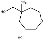 (4-aminooxepan-4-yl)methanol hydrochloride Structure