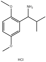 Benzenemethanamine, 2,5-dimethoxy-α-(1-methylethyl)-, hydrochloride (1:1) Structure