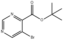 4-Pyrimidinecarboxylic acid, 5-bromo-, 1,1-dimethylethyl ester Structure