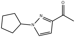 1-(1-cyclopentyl-1H-pyrazol-3-yl)ethanone Structure