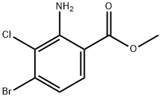 Benzoic acid, 2-amino-4-bromo-3-chloro-, methyl ester Structure