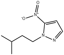 1H-Pyrazole, 1-(3-methylbutyl)-5-nitro- Structure