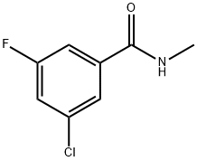 Benzamide, 3-chloro-5-fluoro-N-methyl- Structure