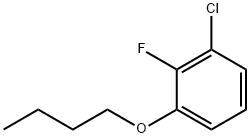 Benzene, 1-butoxy-3-chloro-2-fluoro- Structure