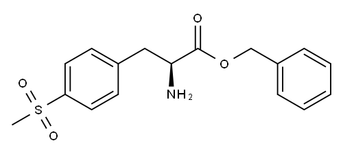 benzyl (2S)-2-amino-3-(4-methanesulfonylphenyl)propanoate hydrochloride Structure