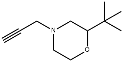 Morpholine, 2-(1,1-dimethylethyl)-4-(2-propyn-1-yl)- Structure