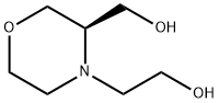 4-Morpholineethanol, 3-(hydroxymethyl)-, (3R)- 구조식 이미지