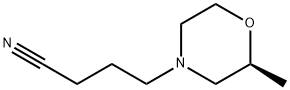 4-Morpholinebutanenitrile, 2-methyl-, (2S)- Structure