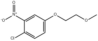 Benzene, 1-chloro-4-(2-methoxyethoxy)-2-nitro- 구조식 이미지