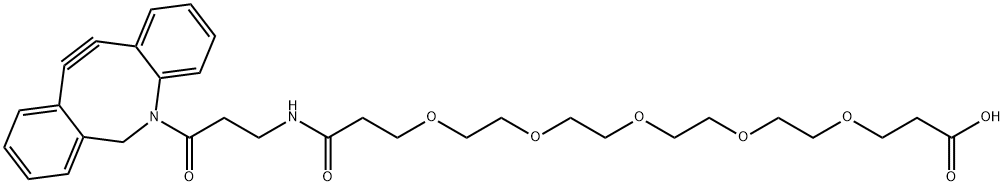 Azadibenzocyclooctyne-PEG4-acid 구조식 이미지