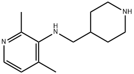 3-Pyridinamine, 2,4-dimethyl-N-(4-piperidinylmethyl)- 구조식 이미지