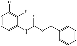 Carbamic acid, N-(3-chloro-2-fluorophenyl)-, phenylmethyl ester Structure