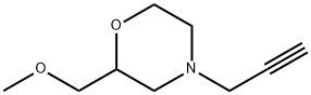 Morpholine,2-(methoxymethyl)-4-(2-propyn-1-yl)- Structure