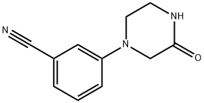 Benzonitrile, 3-(3-oxo-1-piperazinyl)- Structure