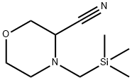 3-Morpholinecarbonitrile,4-[(trimethylsilyl)methyl]- Structure