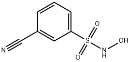 3-cyano-N-hydroxybenzene-1-sulfonamide 구조식 이미지