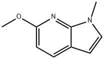 6-methoxy-1-methyl-pyrrolo[2,3-b]pyridine 구조식 이미지