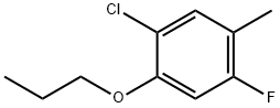 Benzene, 1-chloro-4-fluoro-5-methyl-2-propoxy- Structure