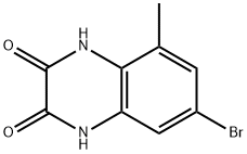 2,3-Quinoxalinedione, 7-bromo-1,4-dihydro-5-methyl- Structure