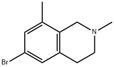 Isoquinoline, 6-bromo-1,2,3,4-tetrahydro-2,8-dimethyl- Structure