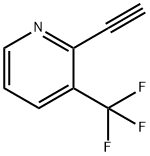 Pyridine, 2-ethynyl-3-(trifluoromethyl)- 구조식 이미지