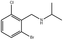 Benzenemethanamine, 2-bromo-6-chloro-N-(1-methylethyl)- Structure