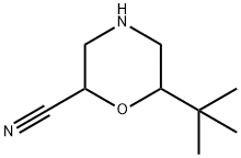 2-Morpholinecarbonitrile, 6-(1,1-dimethylethyl)- Structure