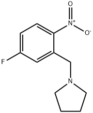 Pyrrolidine, 1-[(5-fluoro-2-nitrophenyl)methyl]- Structure