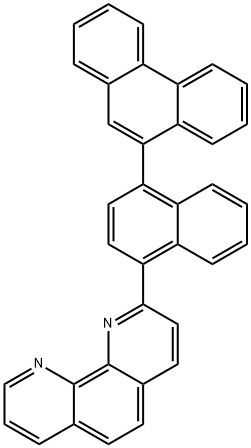 1,10-Phenanthroline, 2-[4-(9-phenanthrenyl)-1-naphthalenyl]- Structure