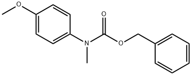 Carbamic acid, N-(4-methoxyphenyl)-N-methyl-, phenylmethyl ester Structure