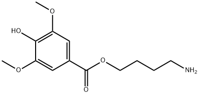 Benzoic acid, 4-hydroxy-3,5-dimethoxy-, 4-aminobutyl ester