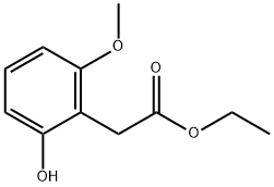 Benzeneacetic acid, 2-hydroxy-6-methoxy-, ethyl ester Structure