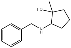 Cyclopentanol, 1-methyl-2-[(phenylmethyl)amino]- Structure