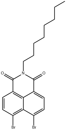 1H-Benz[de]isoquinoline-1,3(2H)-dione, 6,7-dibromo-2-octyl- Structure