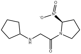 Ethanone, 2-(cyclopentylamino)-1-[(2S)-2-nitro-1-pyrrolidinyl]- Structure