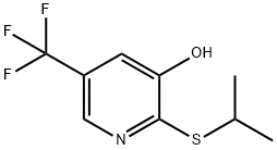 3-Pyridinol, 2-[(1-methylethyl)thio]-5-(trifluoromethyl)- Structure