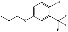 Phenol, 4-propoxy-2-(trifluoromethyl)- Structure