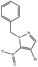 1H-Pyrazole, 4-bromo-5-nitro-1-(phenylmethyl)- Structure