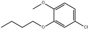 Benzene, 2-butoxy-4-chloro-1-methoxy- Structure