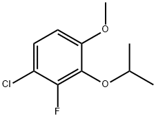 Benzene, 1-chloro-2-fluoro-4-methoxy-3-(1-methylethoxy)- Structure